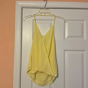 fab’rik yellow halter tank top, never worn